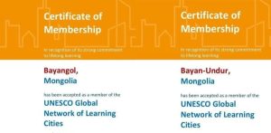 Монгол Улс ЮНЕСКО-гийн суралцагч хотуудын дэлхийн сүлжээнд нэгдлээ