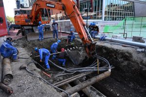 Цэвэр усны төв магистрал шугам залгах ажлын хүрээнд түр зам хаана
